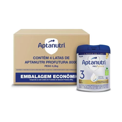 Fórmula Infantil Aptanutri 3 Profutura Pack com 4 unidades de 800g