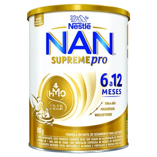 Fórmula Infantil Nan Supreme Pro 6 a 12 Meses 800g Fórmula Infantil Nan Supreme Pro 6 a 12 Meses 800g