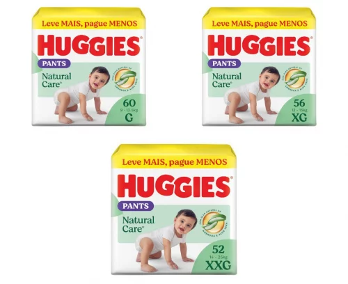 Fralda Huggies Natural Care Roupinha