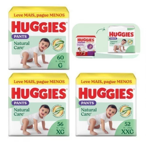 Fralda Huggies Natural Care Roupinha