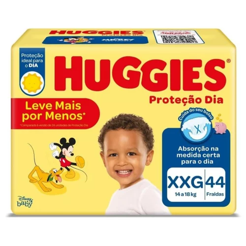 Fralda Huggies Proteção Dia XXG 44 Un Fralda Huggies Proteção Dia XXG 44 Un