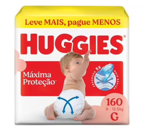 Fralda Huggies Supreme Care G 160 unidades