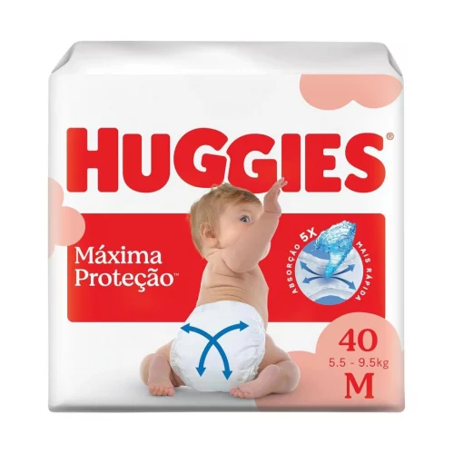 Fralda Huggies Supreme Care M 40 unidades