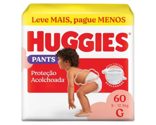 Fralda Huggies Supreme Care Roupinha G 60 unidades