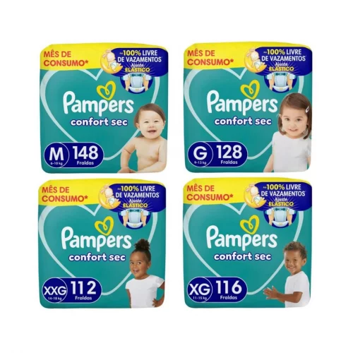 Fralda Pampers Confort Sec