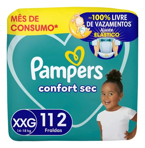Fralda Pampers Confort Sec XXG 112 Un