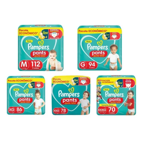 Fralda Pampers Pants Ajuste Total