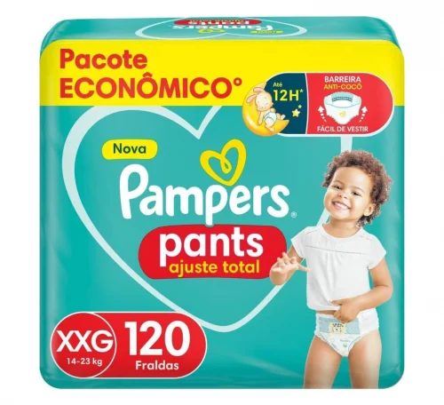 Fralda Pampers Pants Ajuste Total XXG 120 Unidades