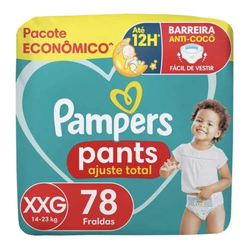 Fralda Pampers Pants Ajuste Total XXG com 78