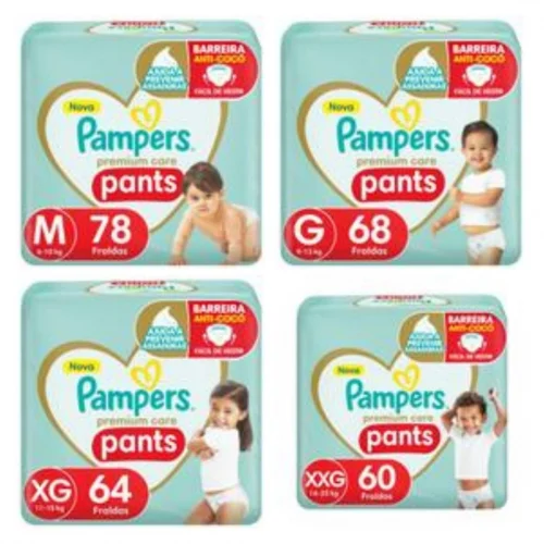 Fralda Pampers Pants Premium Care