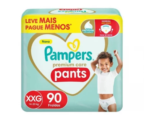 Fralda Pampers Pants Premium Care XXG 90 Unidades Fralda Pampers Pants Premium Care XXG 90 Unidades