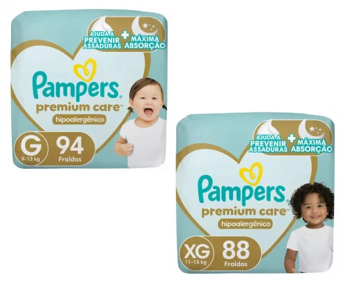 Fralda Pampers Premium Care Fita