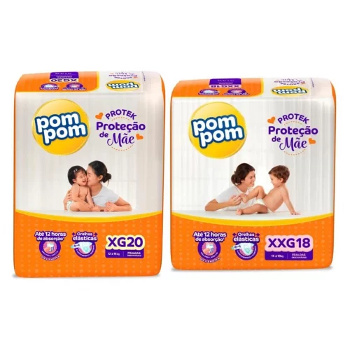 Fralda Pom Pom Protek Proteção de Mãe