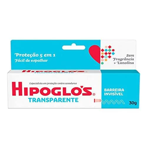 🛍️HIPOGLÓS® Transparente Creme Preventivo De Assaduras, 30g