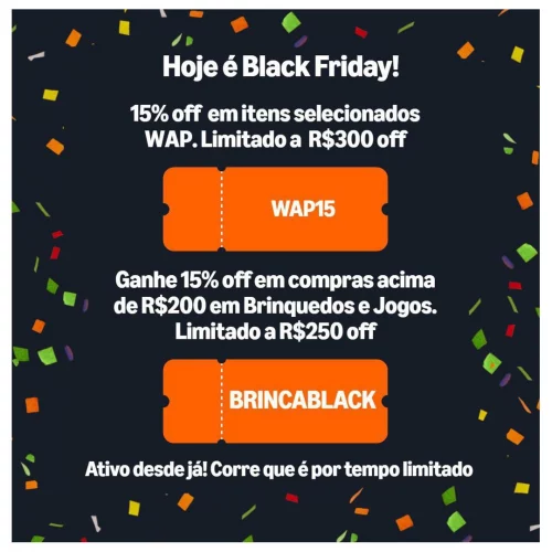 🚨Hoje é Black Friday!