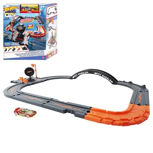🛍️Hot Wheels City Pista de Brinquedo Pacote de Construção para crianças a partir de 4 anos