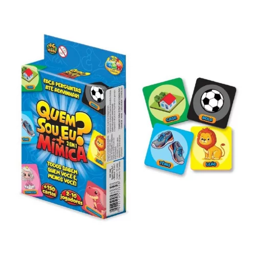 Jogo Quem Sou Eu? + Mímica GGB Plast