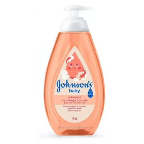 Johnson's Baby Sab Líq Glicerina Da Cabeça aos Pés, 750ml Johnson's Baby Sab Líq Glicerina Da Cabeça aos Pés, 750ml