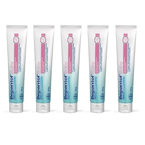 🛍️Kit com 5 Cremes Pomada de Assadura 30gr Cada - Bepantol