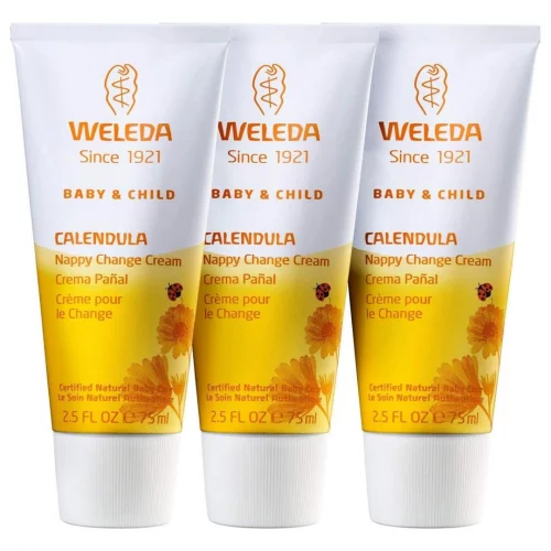 Kit Creme para Assadura Weleda Baby Calêndula 75ml 3 unidades