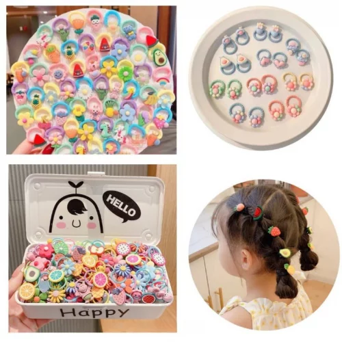 Laços De Cabelo Elásticos Para Crianças, Meninas