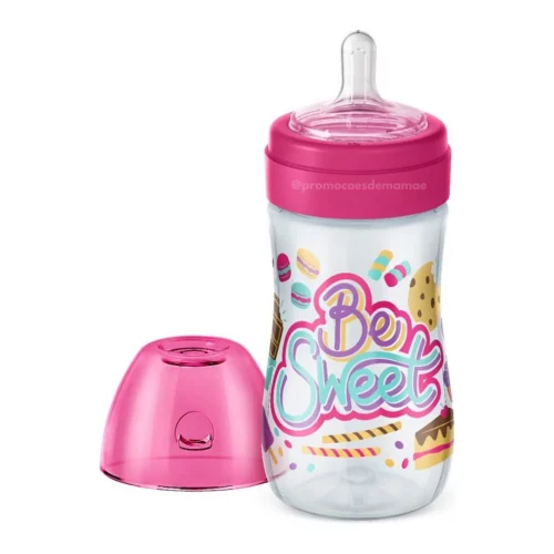 Lillo Mamadeira Super Evolution Divertida Rosa 300Ml