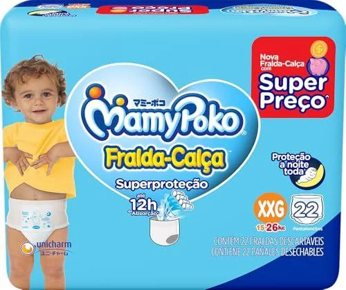 🛍️MamyPoko Fralda-Calça Superproteção Xxg 22 Unidades