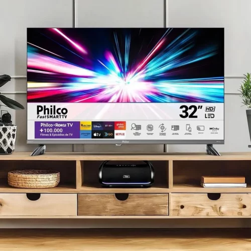 🏃♀️🏃♂️ MENOR PREÇO 📺 Philco 32” HD c/ Roku TV! 🏃♀️🏃♂️ MENOR PREÇO 📺 Philco 32” HD c/ Roku TV!