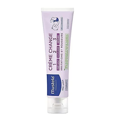 🛍️Mustela Creme Preventivo De Assaduras Vitaminado 1>2>3 108g - Pomada Antiassaduras Para Bebês Com Tripla Ação - 98% De Ingredientes De Origem Natural