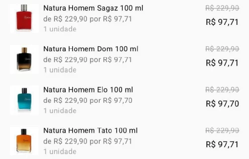 NATURA HOMEM POR R$97,71🤑🔥🔥