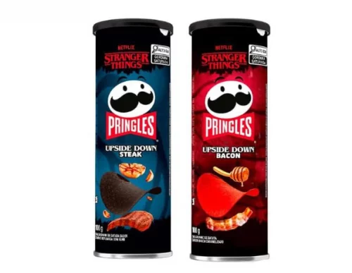 Pack 2 un. Salgadinho Pringles Stranger Things Bacon e Steak 100g