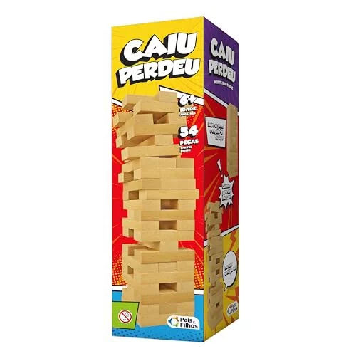 🛍️Pais & Filhos - Caiu Perdeu, 54 Pçs, idade mínima recomendada - 6 anos