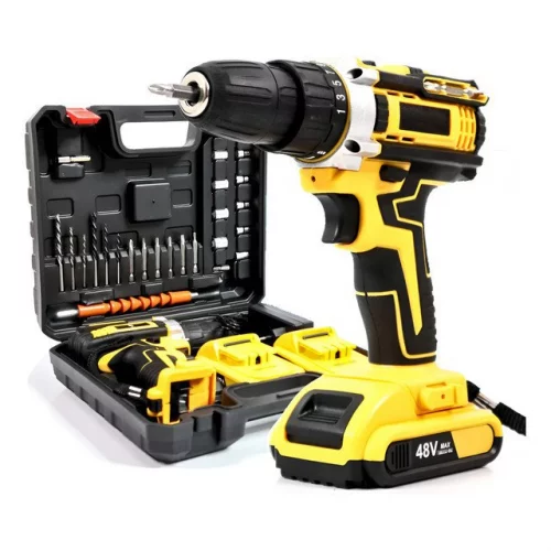 > Parafusadeira Furadeira 48v Profissional 2 Baterias Sem Fio Cor Amarelo > Parafusadeira Furadeira 48v Profissional 2 Baterias Sem Fio Cor Amarelo