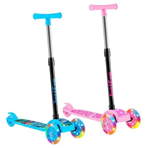 Patinete Infantil 3 Rodas De Led Dobrável Scooter Crianças