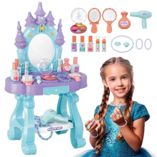 Penteadeira Castelo Emite Luz E Som Princesa Infantil