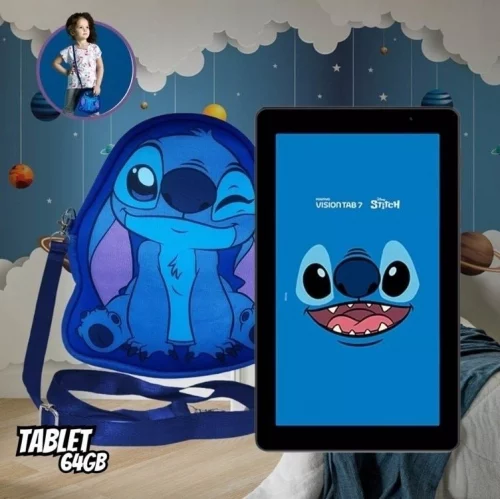 🥰 Presentinho p/ criançada 🔝 Tablet Stitch + Capa e Bolsa! 🥰 Presentinho p/ criançada 🔝 Tablet Stitch + Capa e Bolsa!