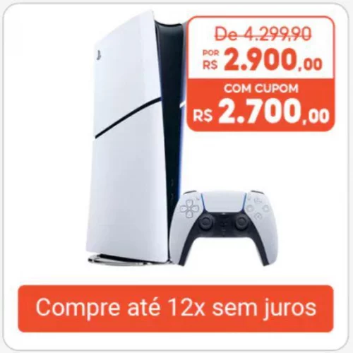 🚨 *PS5 VOLTOU! CORRE!*