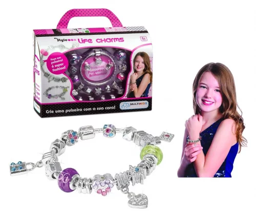 Pulseira My Style Preciosas Life Charms Multikids Pulseira My Style Preciosas Life Charms Multikids