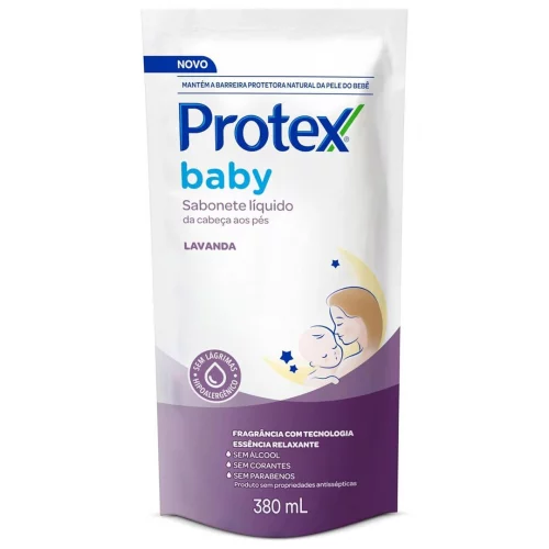 Refil Sabonete Líquido Protex Baby Da Cabeça aos Pés Lavanda 380ml