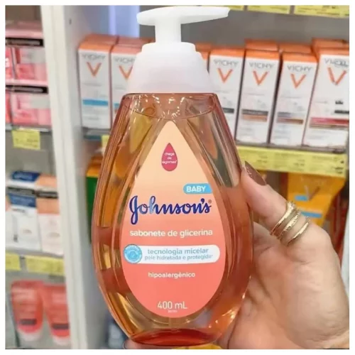 Sabonete Líquido Glicerina Da Cabeça Aos Pés Johnson's Baby, 400ml