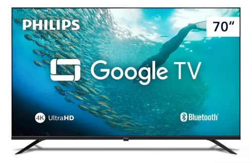 🔥 Smart Tv Philips 70 4k Google Tv Comando De Voz 70pug7019 -