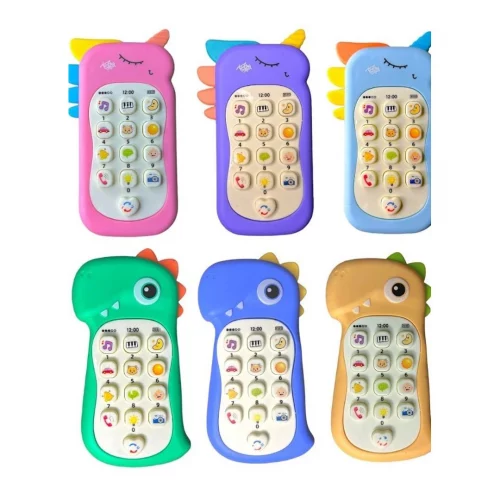 Telefone Infantil Musical Brinquedo Celular Mordedor Educativo Com Luz