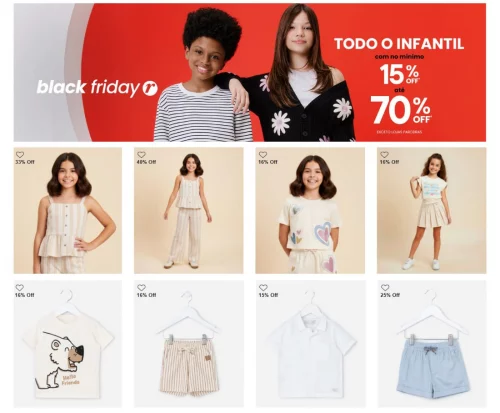 Todo o infantil com no mínimo de 15% off até 70% off na Renner 🏃🏼‍♀️‍➡️