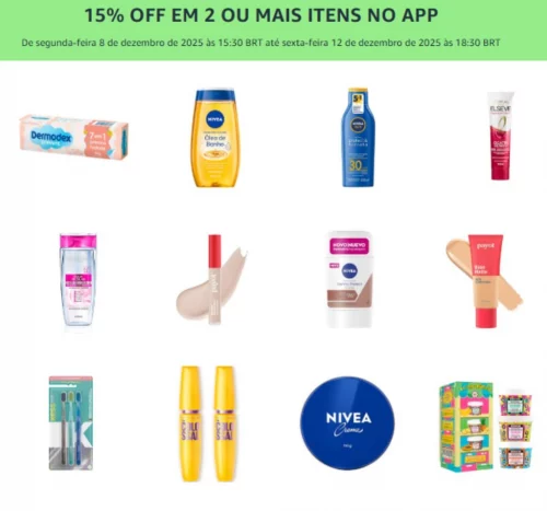 🚨 15% OFF EM 2 OU MAIS ITENS NO APP 📱‼️