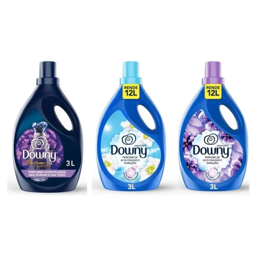 Amaciante Concentrado Downy Brisa Intenso, Místico e Brisa Suave 3L