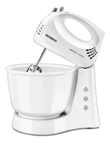🚨 Batedeira Prática Mondial 400w B-44-w 🚨 Batedeira Prática Mondial 400w B-44-w