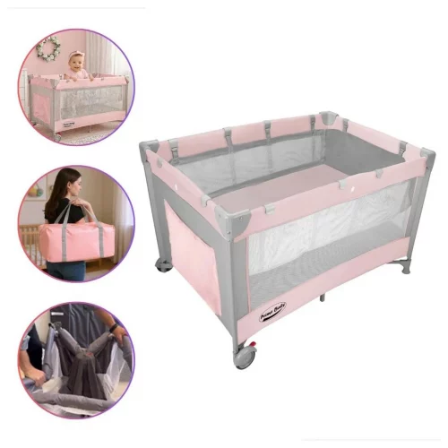 Berço Amici Prime Baby Rosa