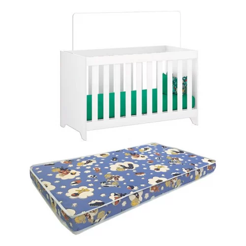 🛍️Berço C/colchão Ditália Multifuncional 3x1 Bbi-51 Br Cozy
