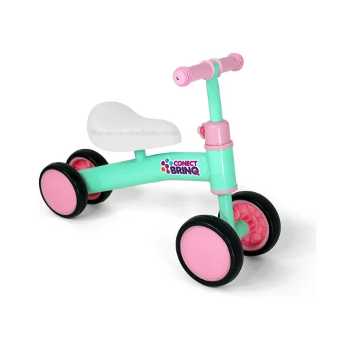 Bicicleta De Equilíbrio Sem Pedal 4 Rodas Mega Compras