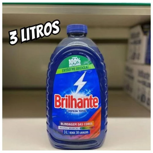 Brilhante Limpeza Total - Lava Roupas Líquido 3L